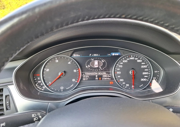 Audi A6 cena 52500 przebieg: 273000, rok produkcji 2013 z Jordanów małe 191